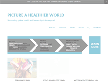 Tablet Screenshot of pictureahealthierworld.org